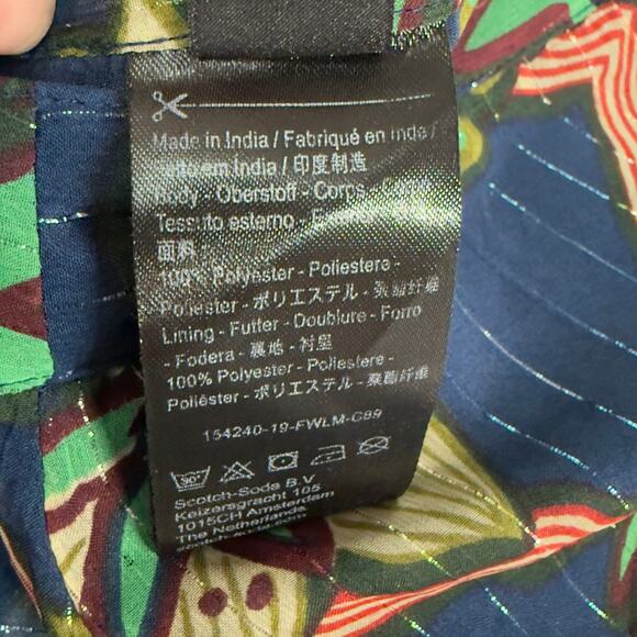 Scotch & Soda L Maison Scotch True Wrap Midi Skirt Floral Flowy Ruffle - Picture 7 of 9